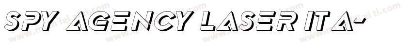 Spy Agency Laser Ita字体转换